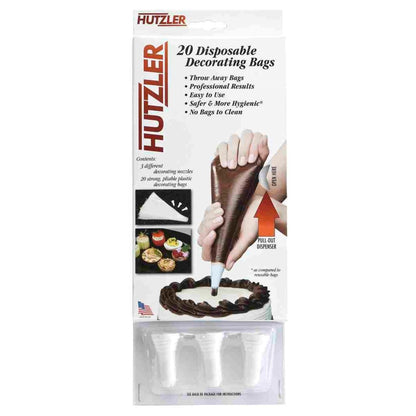 Hutzler Disposable Icing Bags & Decorating Tips